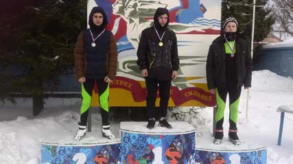К победам на лыжах. Учащиеся школы-интерната заняли первое место в командном зачёте